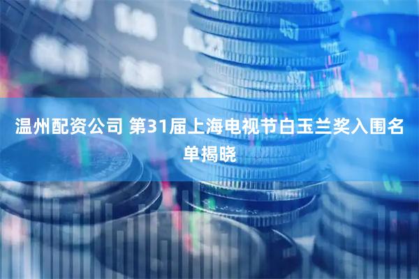 温州配资公司 第31届上海电视节白玉兰奖入围名单揭晓